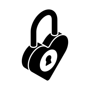 Heart, Lock, Padlock, Affection, Feeling icon