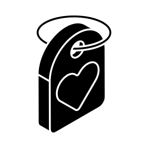 Heart, Tag, Sale, Offer, Valentines icon