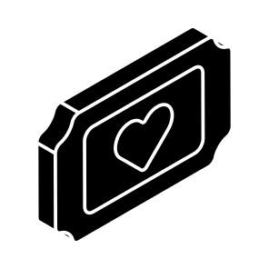 Love, Romance, Ticket, Cinema, Movie icon