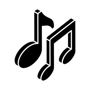 Music, Notes, Nota, Eighth, Song icon