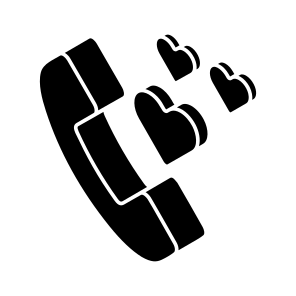 Romantic, Call, Calls, Love, Lover icon