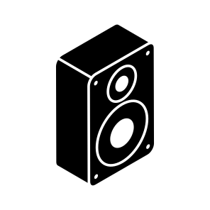 Speaker, Woofer, Audio, Device, Electronic icon