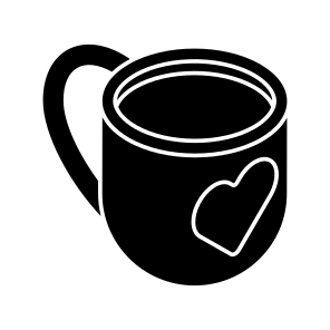 Teacup, Love, Tea, Cup, Heart icon