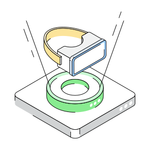 Vr, Headset, Hologram, Ai, Ml icon