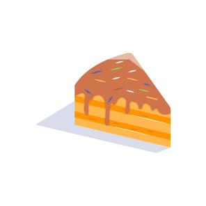 Cake, Dessert, Slice, Bakery, Sweet icon