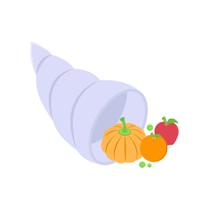 Cornucopia, Thanksgiving, Harvest, Abundance, Food icon