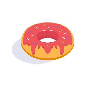 Doughnut, Donut, Sweet, Bakery, Chocolate icon