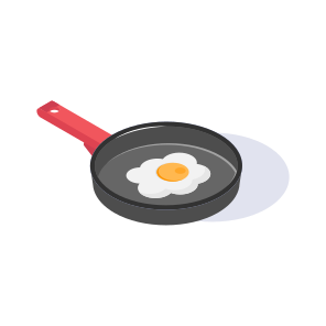 Frying, Pan, Fried, Egg, Fry icon