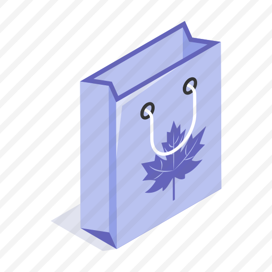 Gift, Bag, Present, Maple Leaf, Shopping preview