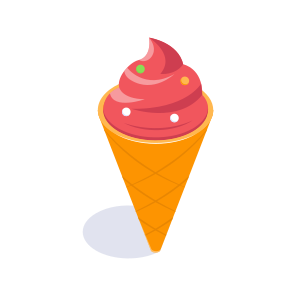 Ice Cream, Cone, Dessert, Sweet, Frozen icon