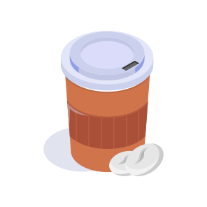 Takeaway, Coffee, Cup, Refreshment, Beverage icon