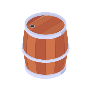 Wooden, Barrel, Wine, Cask, Container icon