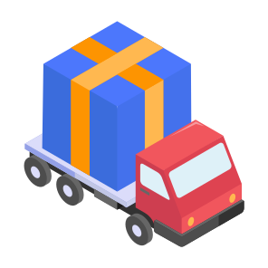 Gift, Delivery, Truck, Present, Shipping icon