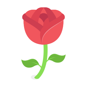 Red Rose, Rose, Flower, Love, Valentines icon