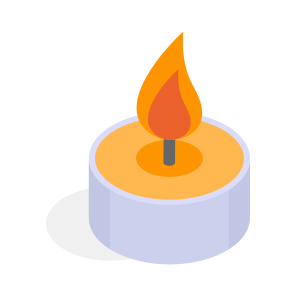 Tea Light, Candle, Candlelight, Illumination, Flame icon