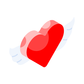 Angel, Heart, Wings, Love, Romance icon