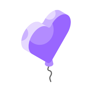 Balloons, Helium, Heart, Celebration, Birthday icon