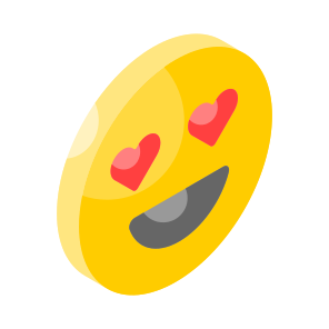 Emoji, Smiley, Love, Heart, Eye icon