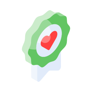 Heart, Love, Affection, Badge, Emblem icon