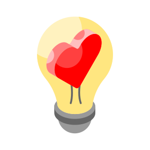 Romantic, Idea, Creativity, Innovation, Bulb icon