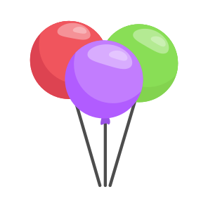 Balloons, Christmas, Celebration, Decoration, Party icon
