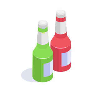 Bottles, Drink, Beverage, Festive, Celebration icon