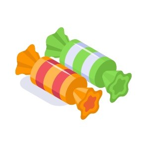 Crackers, Candies, Sweet, Holiday, Candy icon