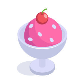 Ice Cream, Sundae, Frozen, Dessert, Sweet icon
