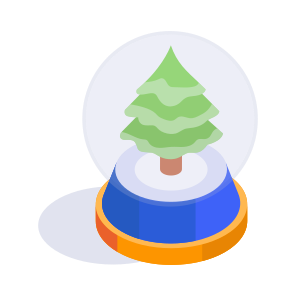 Snow Globe, Decorative, Decoration, Festive, Christmas icon