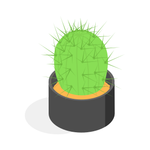 Cactus, Plant, Decorative, Potted, Houseplant, icon