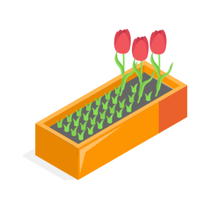 Flower, Plant, Potted, Houseplant, Gardening icon