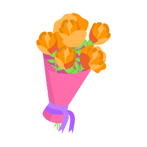 Flowers, Bouquet, Roses, Gift, Celebration icon