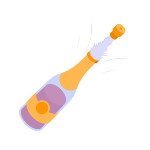 Champagne, Wine, Alcohol, Drink, Uncork icon