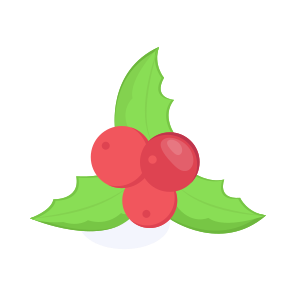 Christmas, Berries, Holy, Mistletoe, Acai icon