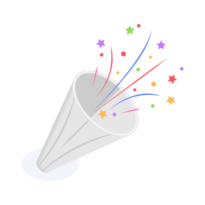 Confetti, Party, Popper, Celebration, New Year,, icon