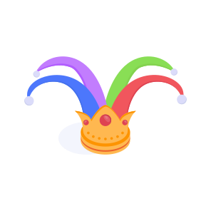 Jester, Hat, Joker, Party, Celebration icon