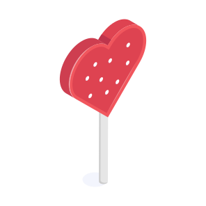 Lollipop, Sweet, Dessert, Confectionery, Love icon