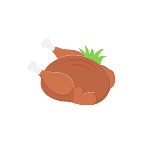 Roasted, Turkey, Chicken, Party, Celebration icon