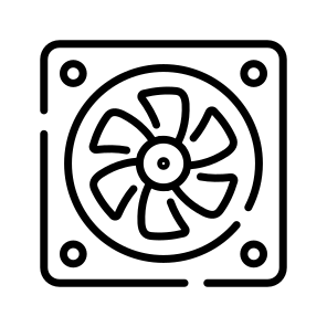 Cooling, Fan, Radiator, Automotive, Mechanic, Vehicle, Spare icon