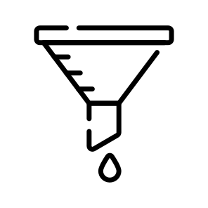 Oil, Funnel, Automotive, Mechanic, Filtering, Purification, Process icon