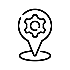 Service, Location, Car, Automobile, Vehicle, Garage, Center icon
