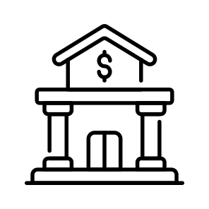 Bank, Building, Property, Institute, Real Estate icon
