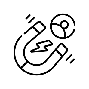 Customer, Attraction, Client, Magnet, Sales, icon
