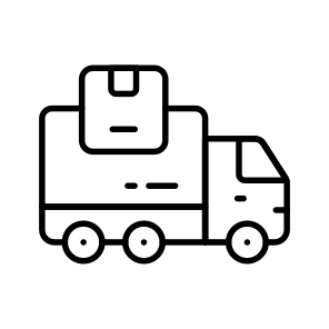 Delivery, Truck, Van, Shipping, Logistics, Online icon