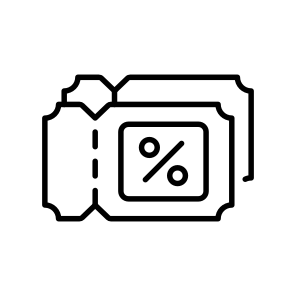 Discount, Coupon, Offer, Voucher, Deals icon