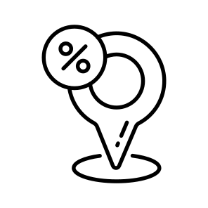 Discount, Location, Navigation, Gps, Offer icon