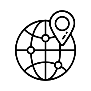 Global, Location, Worldwide, International, Navigation icon