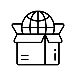 International, Worldwide, Delivery, Shipping, Parcel icon