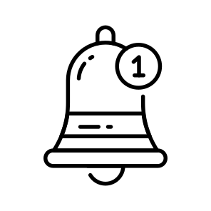 Notification, Bell, Alert, Order, Reminder icon