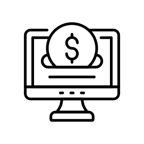 Online, Payment, Money, Earnings, Profit icon